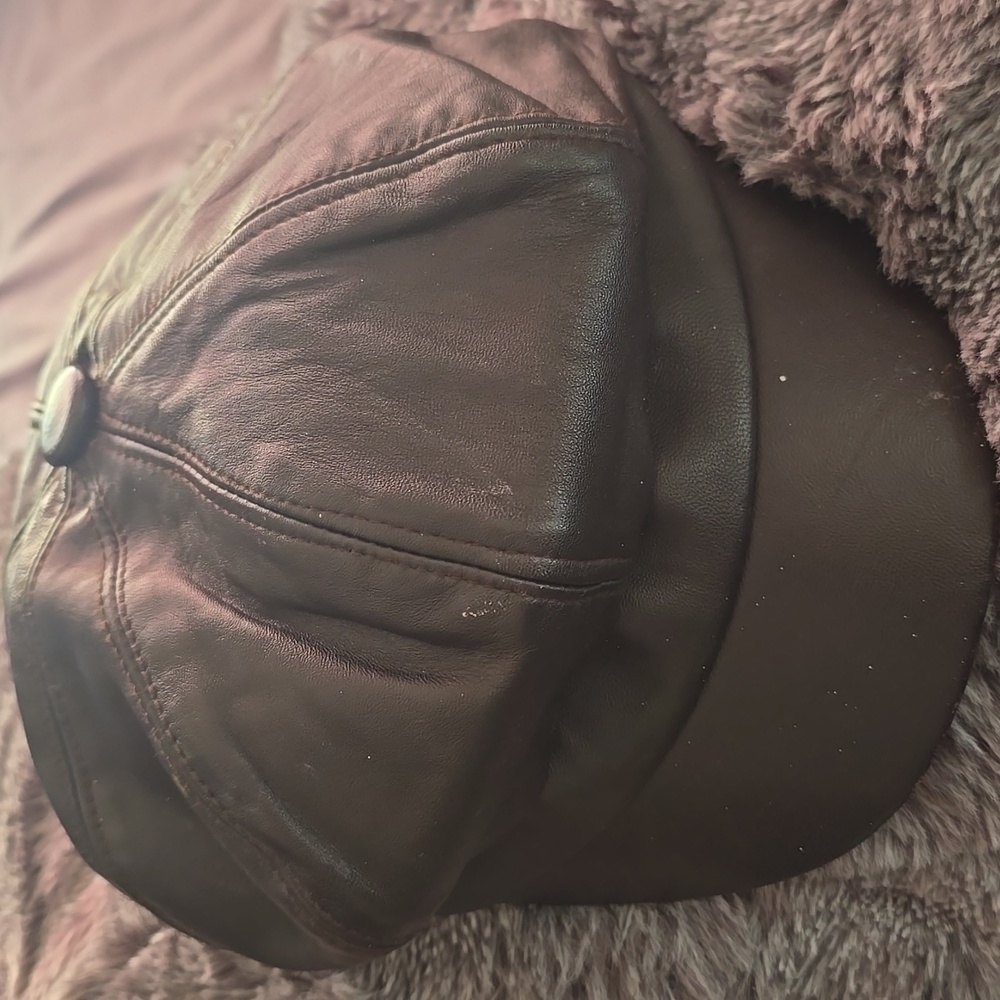 Kangol leather hat